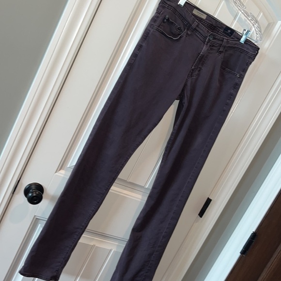 Eggplant purple Adriano Goldschmied Matchbox slim straight denim pants size 30 - Picture 15 of 15